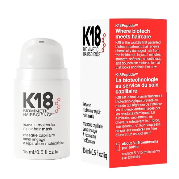 PACKK 2 18 Leave-In Molecular Hair Mask Repairs Dry  Damaged Hair Reverse Hair - Picture 1 of 7